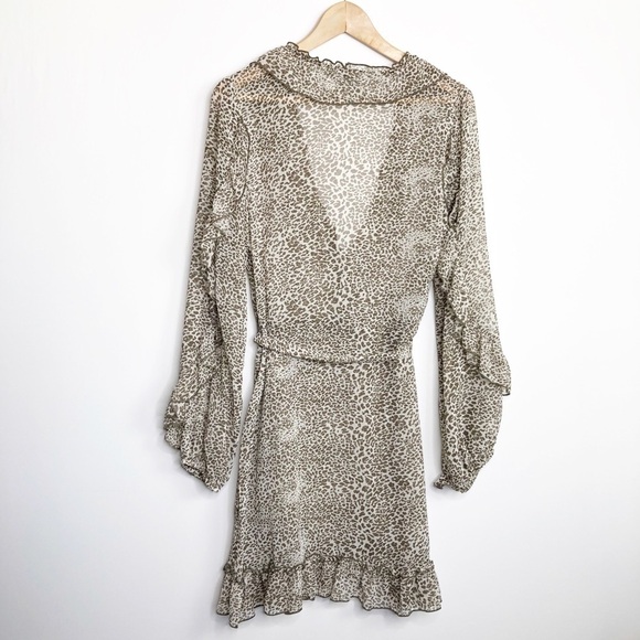 Anthropologie Ranna Gill ruffled leopard print dress - Picture 4 of 12